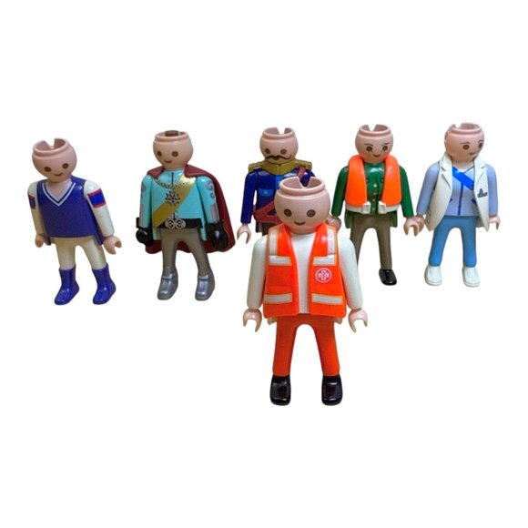 Lot of 6 Vintage 1990s Playmobil Action Figures Miniature Toys - Picture 13 of 14